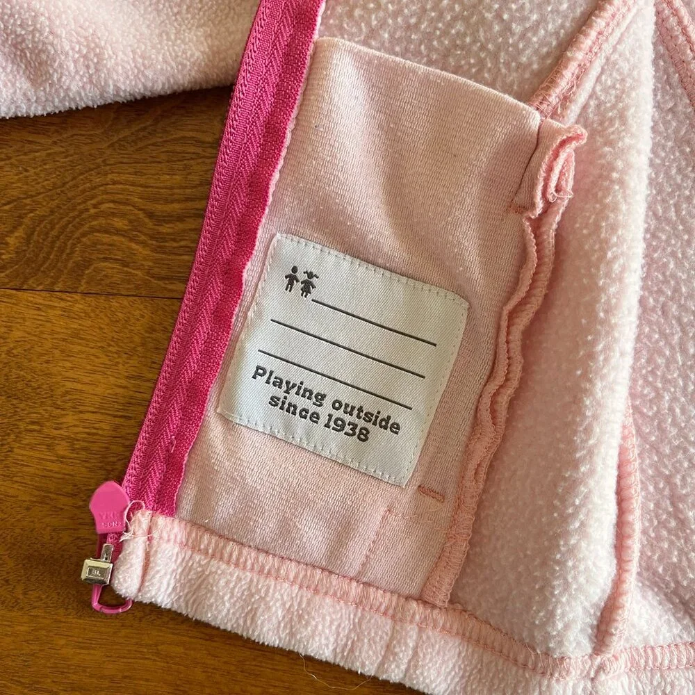 Columbia pink fleece jacket 12-18m